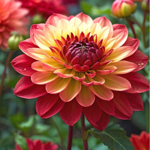 Георгин Оникс Найт купить по цене от 590р. в интернет-магазине «Посадика» с доставкой почтой в в Сольвычегодске и по всей России – [изображение №1].