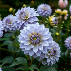 Георгин Акварель купить по цене от 680р. в интернет-магазине «Посадика» с доставкой почтой в в Сольвычегодске и по всей России – [изображение №1].